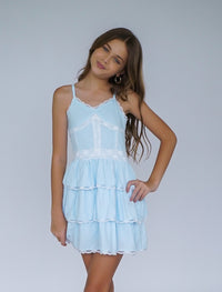 *Lace Trimmed Strappy Dress*