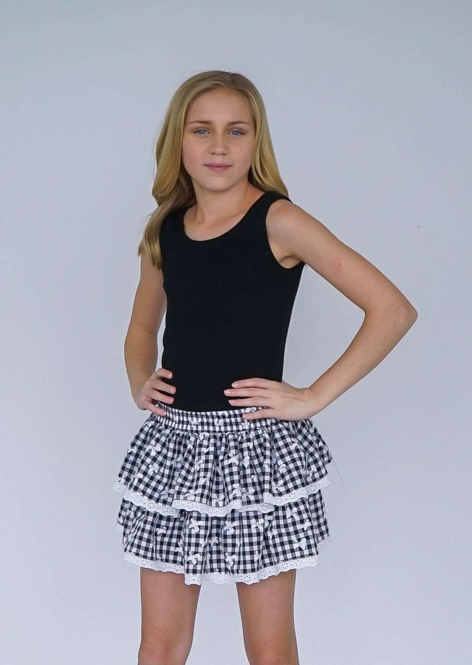 *Black Gingham Dress*