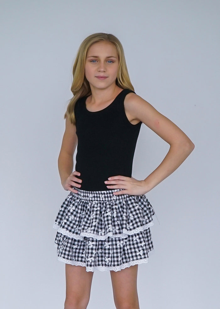 *Black Gingham Dress*