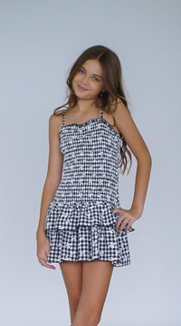 *Gingham Smocked Dress*