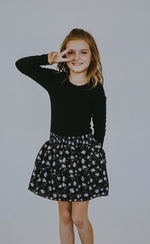 Black White Floral