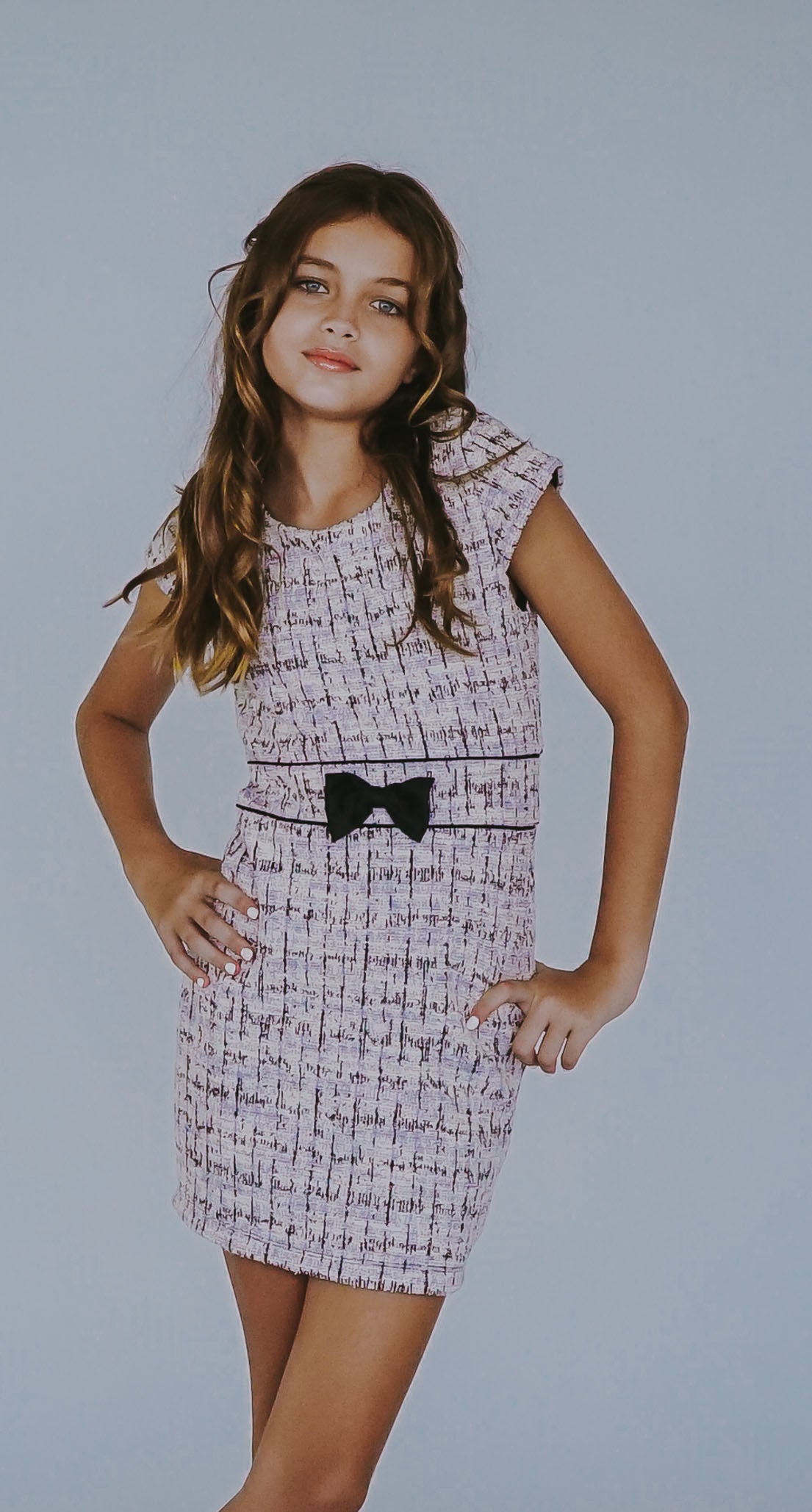 *Tweed Bow Body-con Dress*