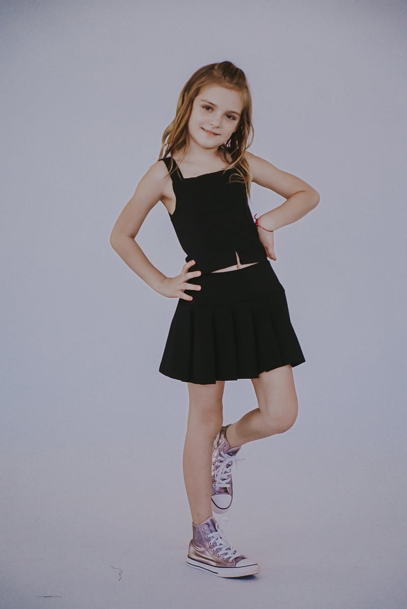 *Black Bow Tie Top*