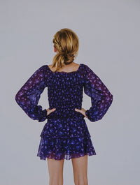 *Ciffon Floral Ruffle Skirt*