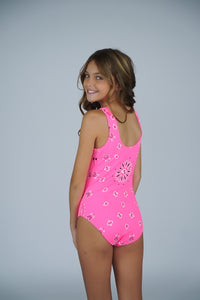 *Bandana Print One Piece Bikini*