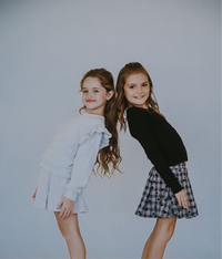 *Fleece Ruffle Sleeve Sweatshirt*