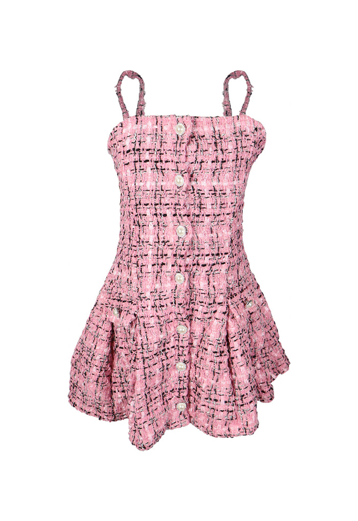 *Tweed Button Down Dress*