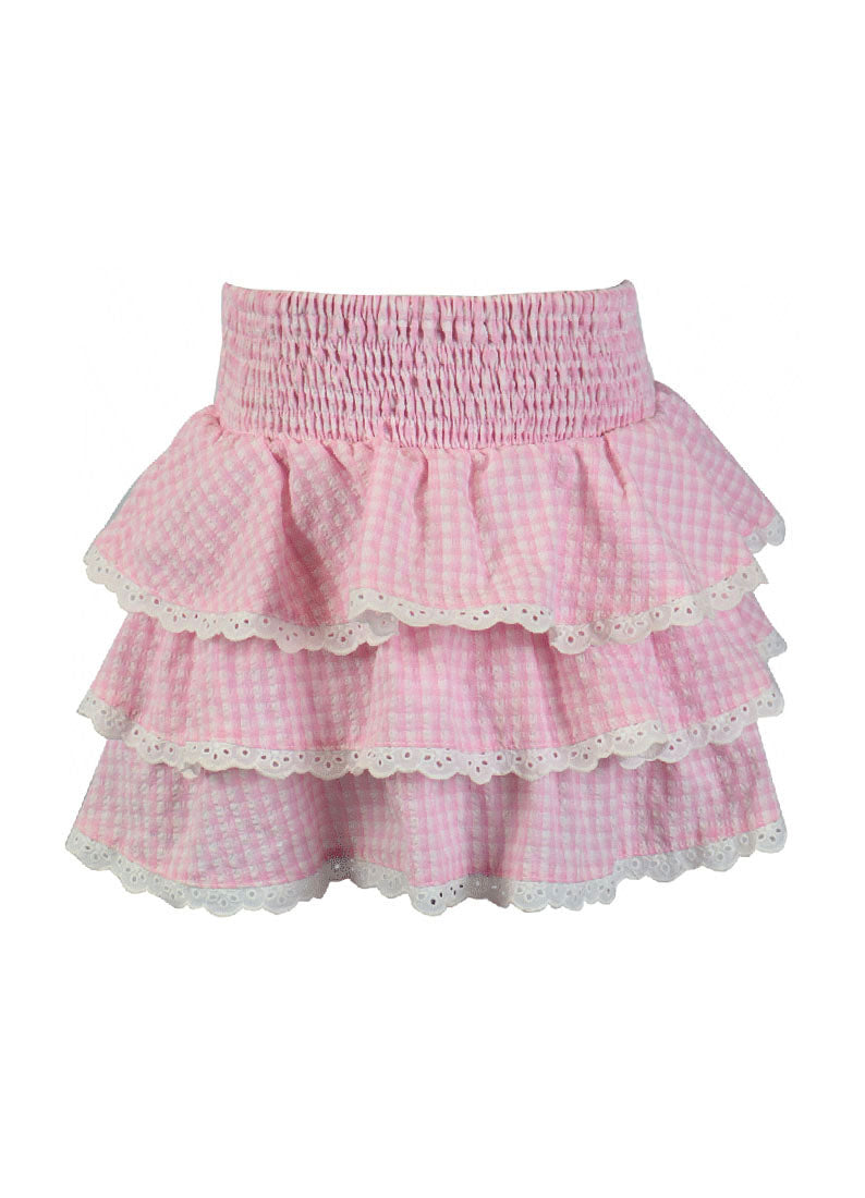 *Gingham Ruffle Skirt*