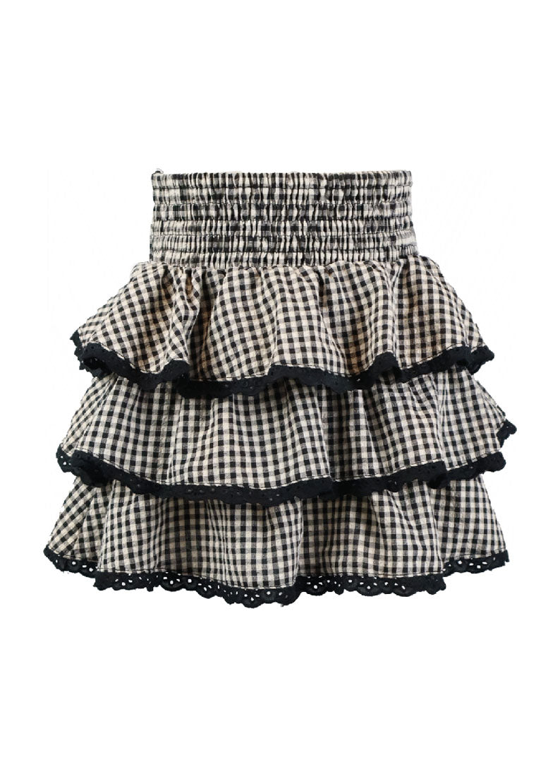 *Gingham Ruffle Skirt*