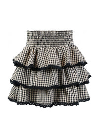 *Gingham Ruffle Skirt*