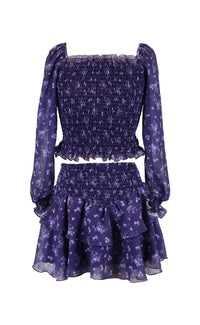 *Ciffon Floral Ruffle Skirt*