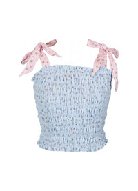 *Rose Smocked Ties Top*