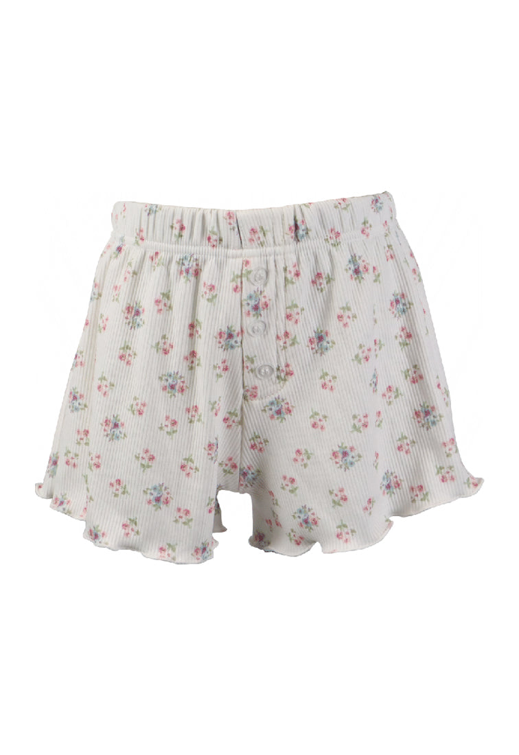 *Ditsy Floral Button Down Short*