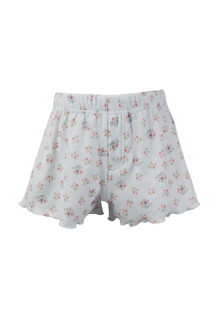 *Ditsy Floral Button Down Short*