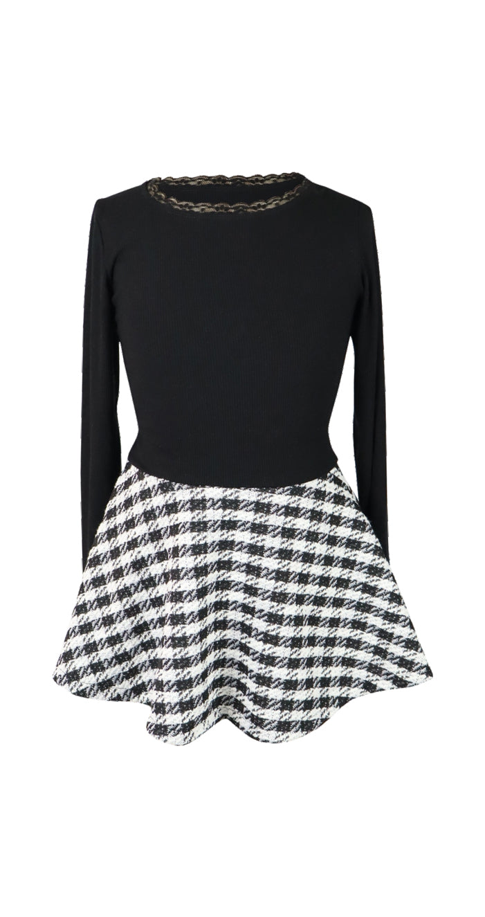 *Long Sleeve Flare Dress*