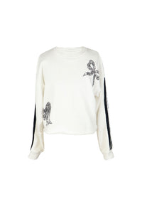 *Bow Stripe Sweatshirt*