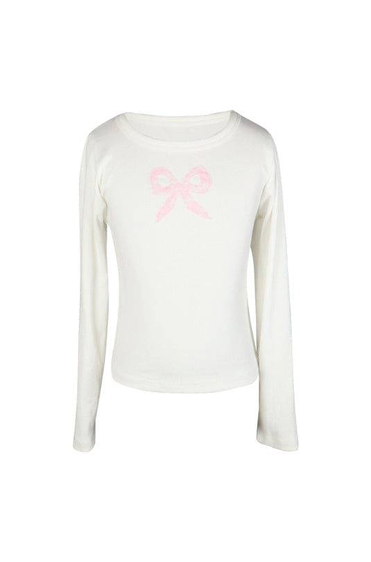 *Bow Lace Patch Tee*