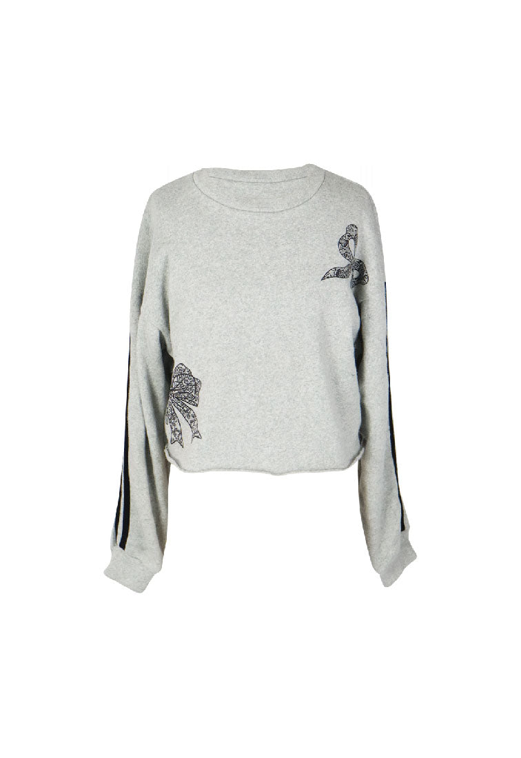 *Bow Stripe Sweatshirt*