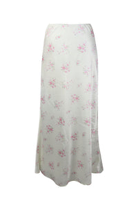 *Floral Sateen Maxi Skirt*