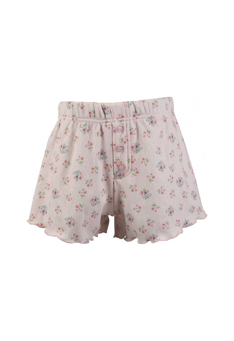 *Ditsy Floral Button Down Short*