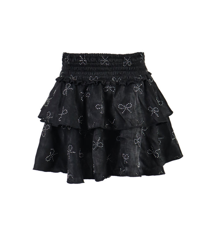 *Chambray Bow Ruffle Skirt*