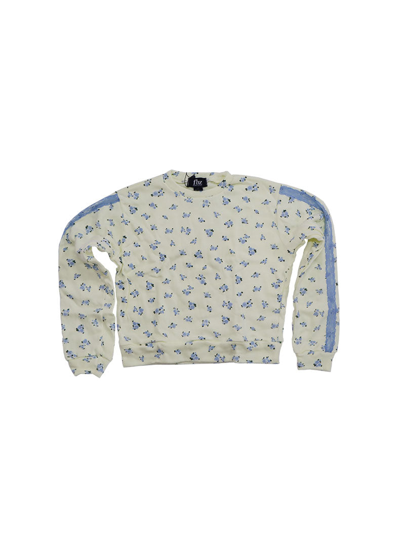 *Rose Print Sweatshirt*