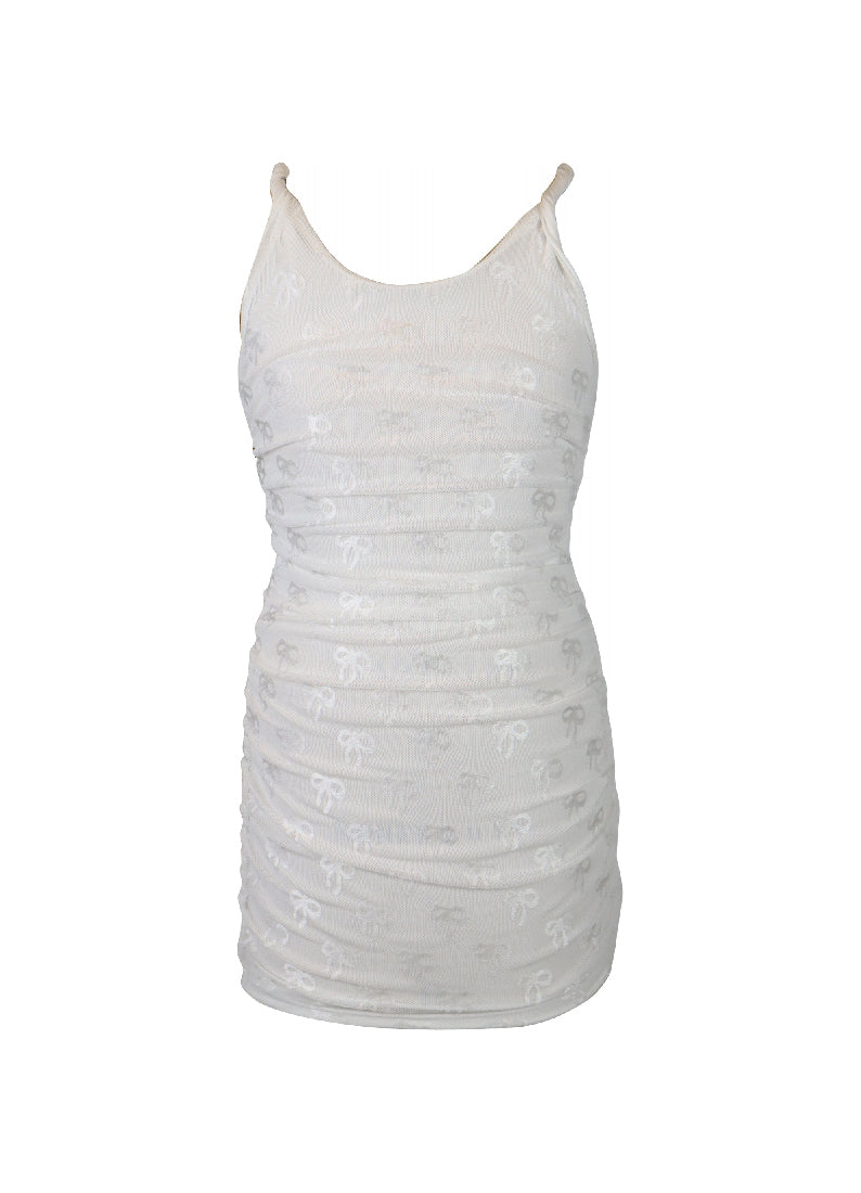 *Allover Bow Bodycon Dress*