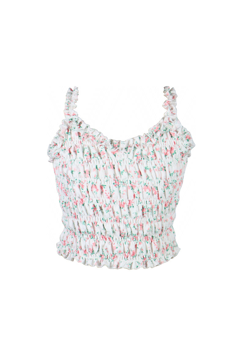 *Floral Smocked Top*