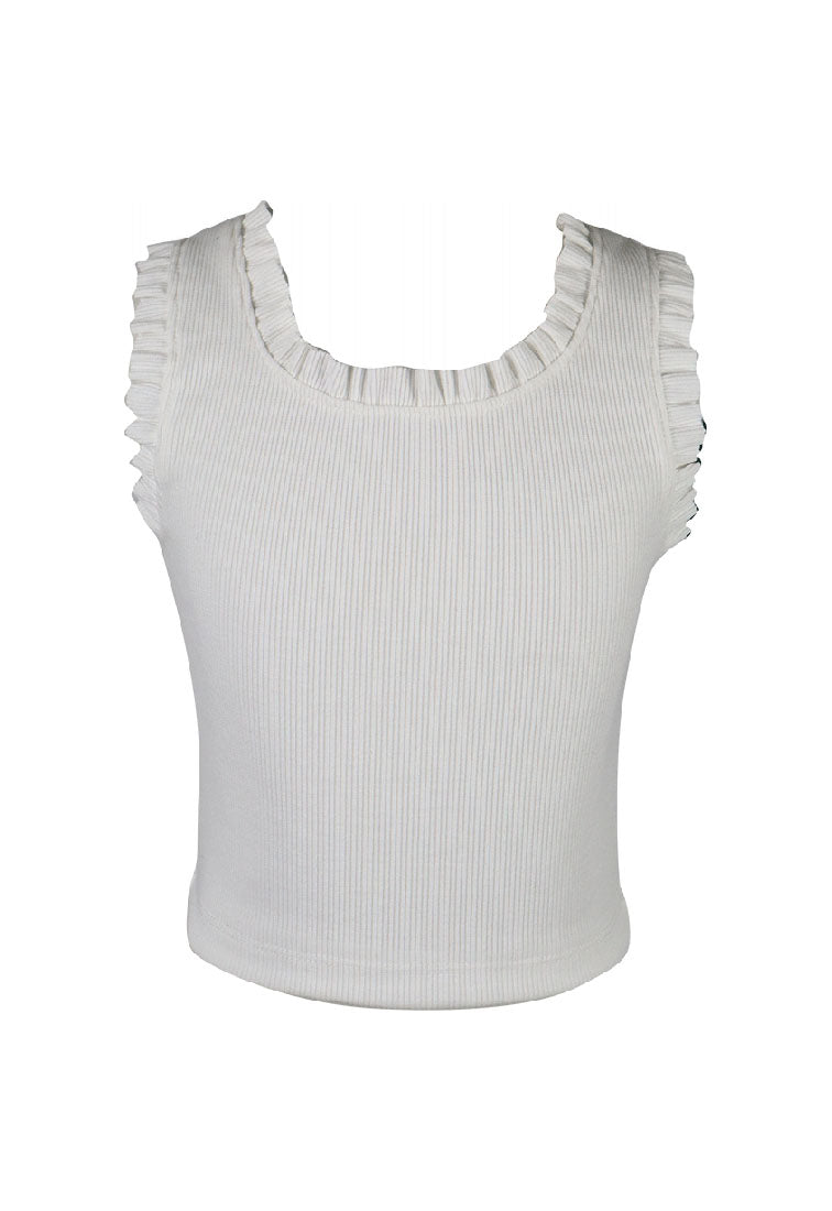 *Rib Ruffle Tank*