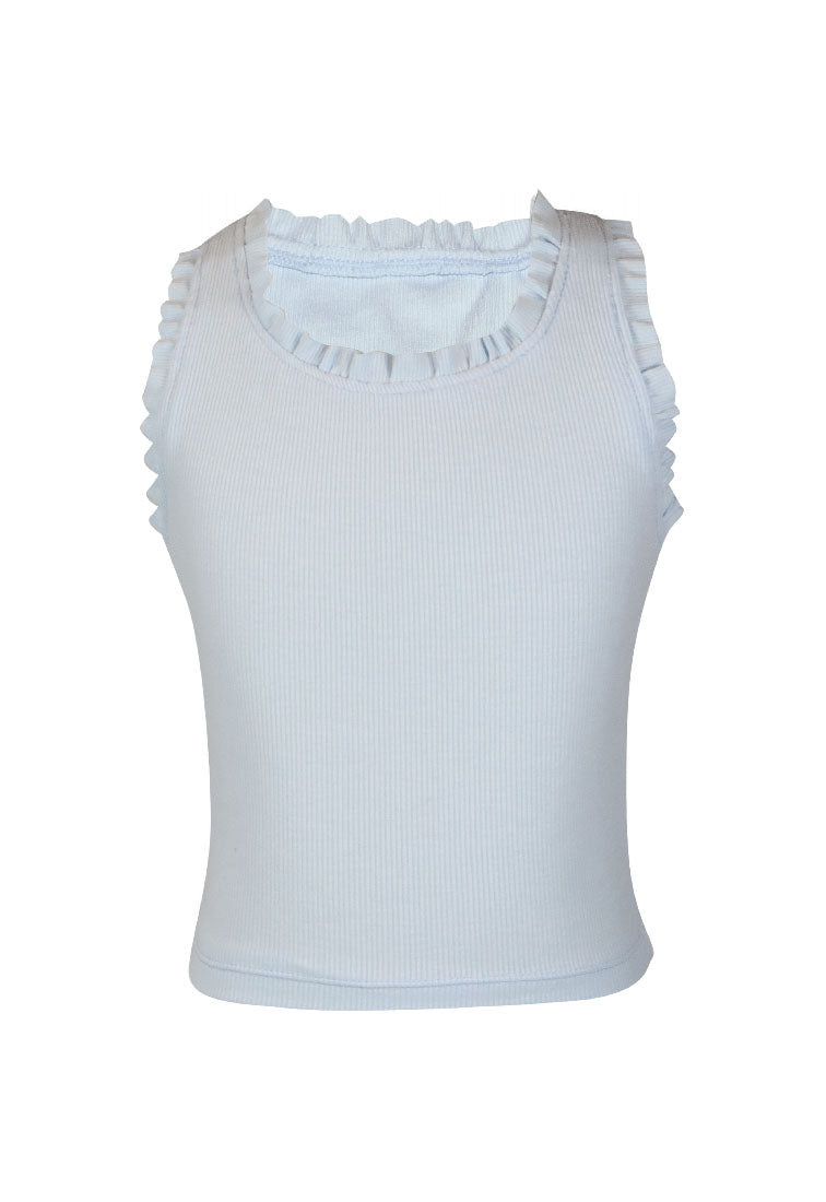 *Rib Ruffle Tank*