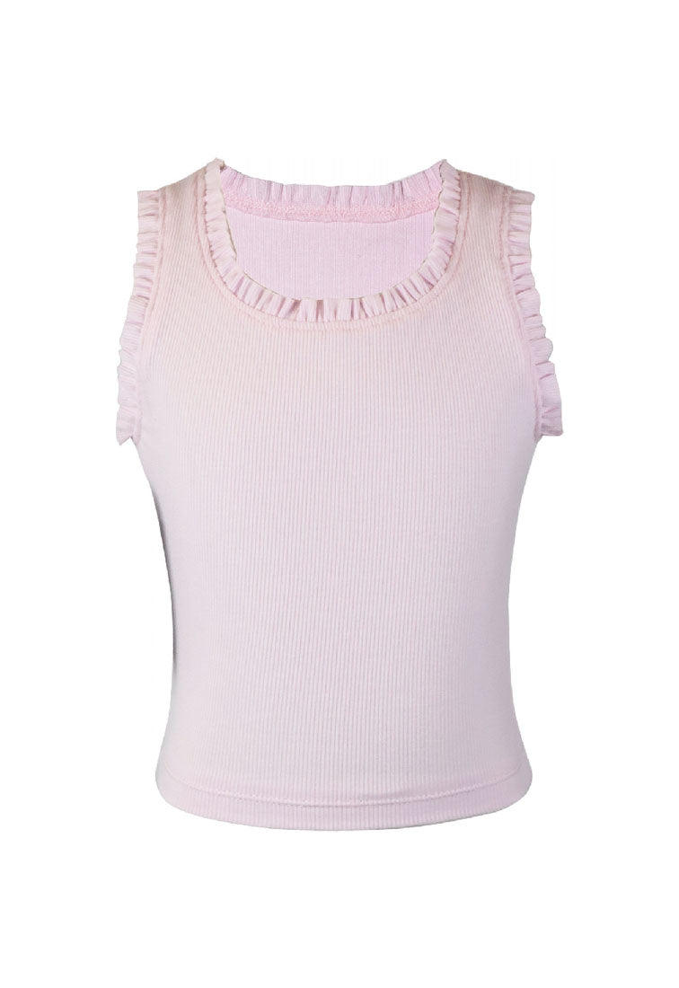 *Rib Ruffle Tank*
