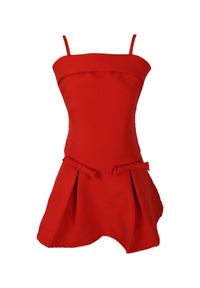 *Gabardine Pleated Dress*