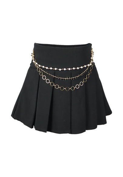 *Gabardine Chain Skirt*