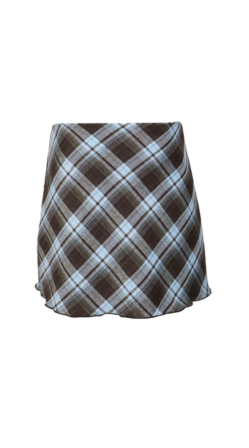 *Plaid Mini Skirt*