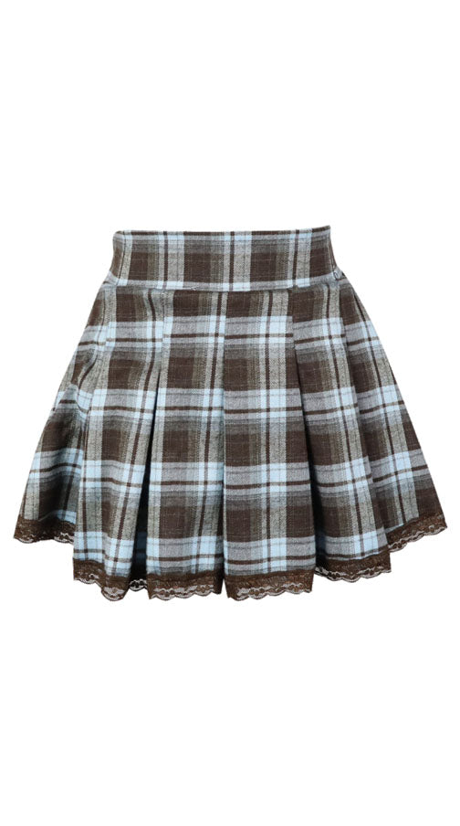 *Plaid Pleated Skirt*
