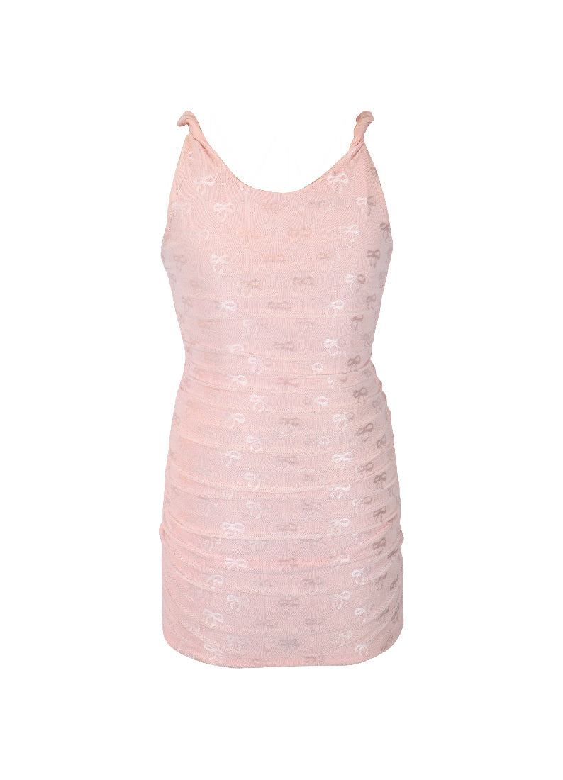 *Allover Bow Bodycon Dress*