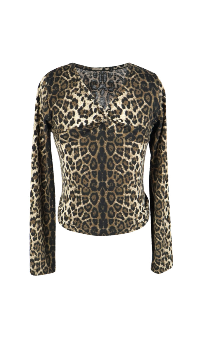 *Leopard Bustier Tee*
