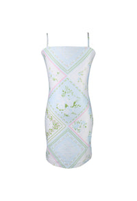 *Handkerchief Printed Body-Con Dress*