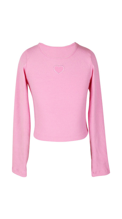 *Heart Embroidery Tee*