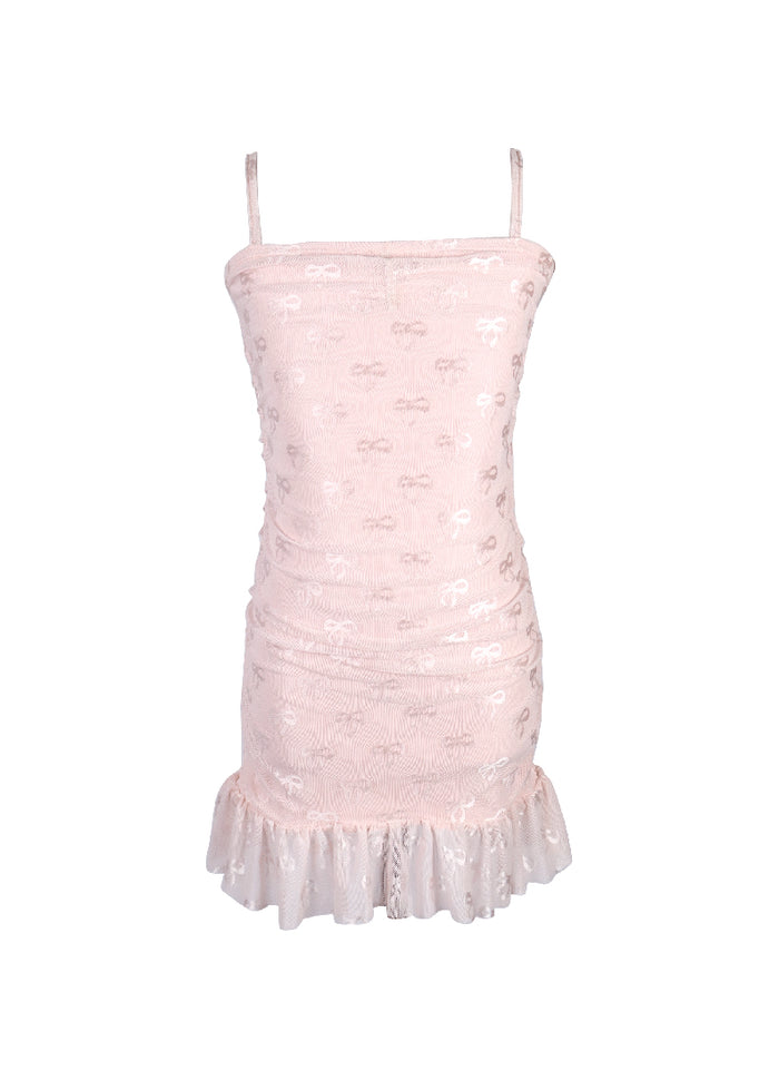 Allover Bow Strap Dress* Flowers By Zoe Clothing Allover Bow Strap Dress* Flowers By Zoe Clothing