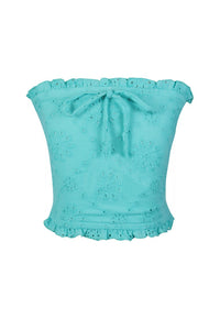 *Colorfull Eyelet Tubetop*