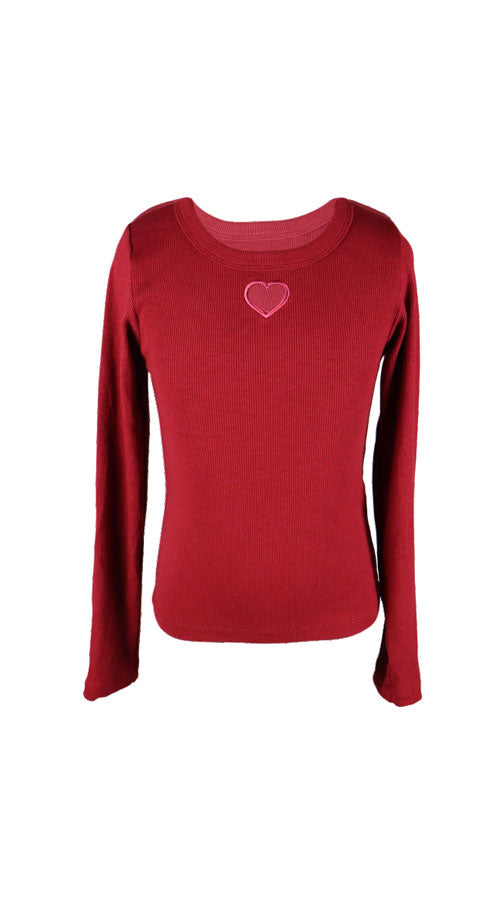 *Heart Embroidery Tee*