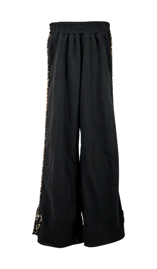 *Black Leopard Stripe Pant*