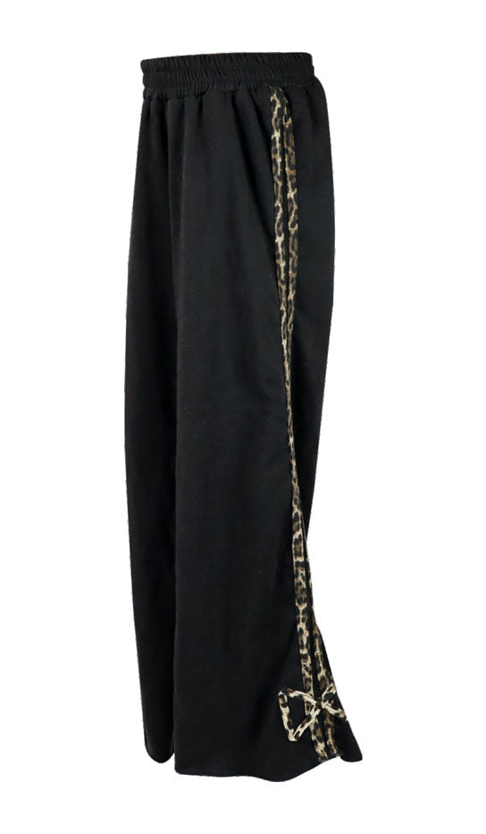 *Black Leopard Stripe Pant*