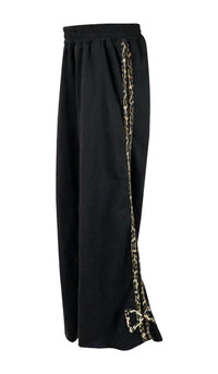 *Black Leopard Stripe Pant*