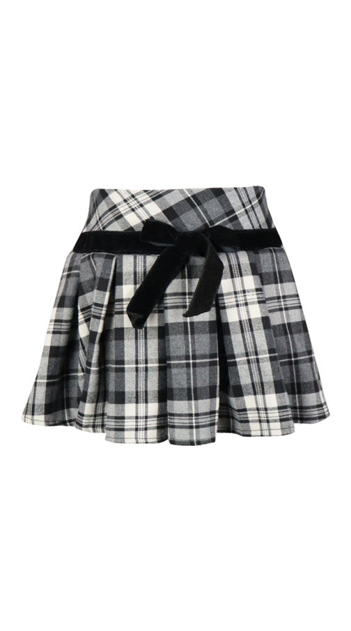 *Bow Velvet Skirt*