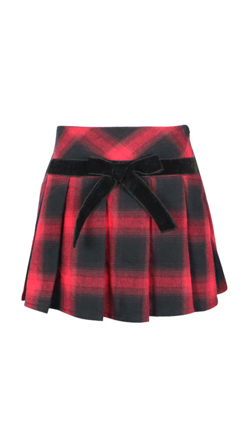 *Bow Velvet Skirt*