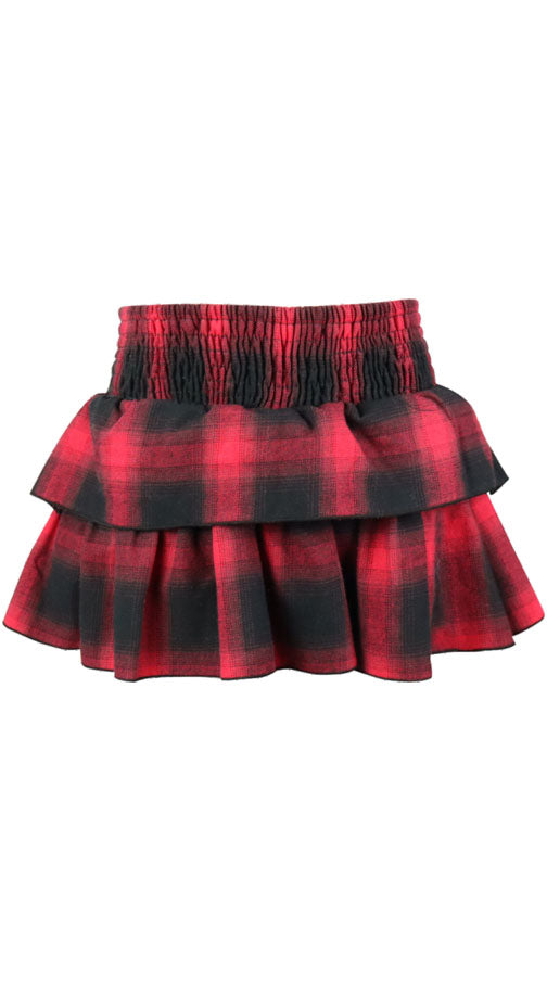 *Plaid Ruffle Skirt*