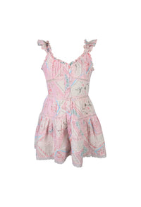 *Handkerchief Printed Flutter Dress*