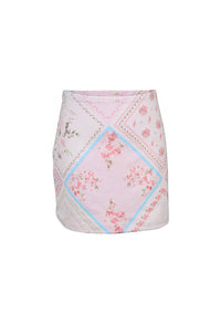 *Handkerchief Printed Mini Skirt*